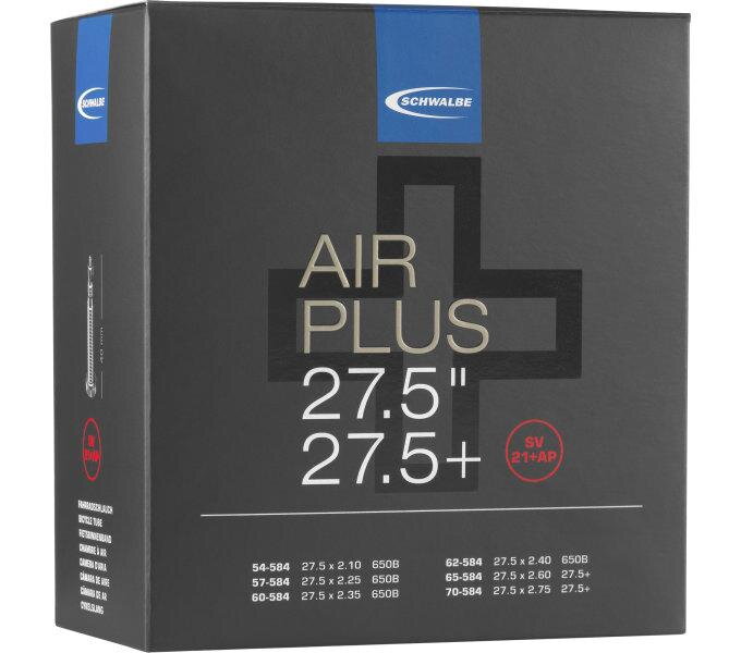 SCHWALBE Duše AIR PLUS SV21+AP 27.5x2.10/3.00 FV (54/70-584) 40mm 400g