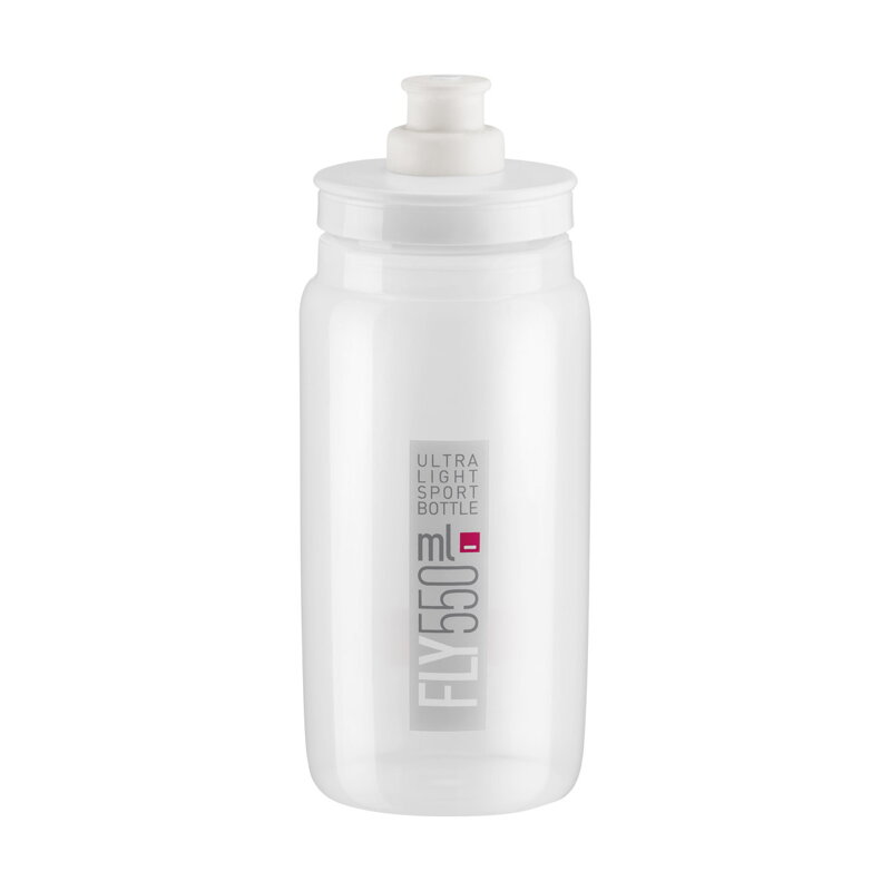 ELITE Láhev FLY transparentní šedé logo 550 ml ELITE Láhev FLY transparentní šedé logo 550 ml