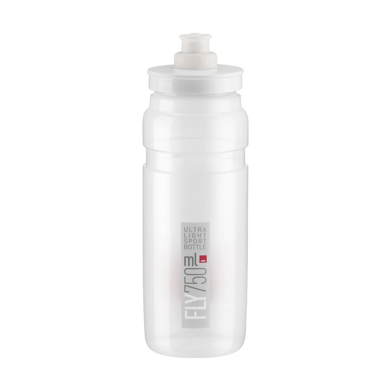 ELITE Láhev FLY transparentní šedé logo 750 ml ELITE Láhev FLY transparentní šedé logo 750 ml