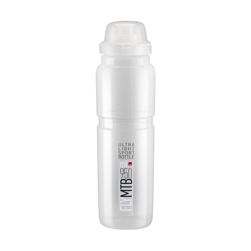 ELITE Láhev FLY MTB transparentní šedé logo 950 ml ELITE Láhev FLY MTB transparentní šedé logo 950 ml