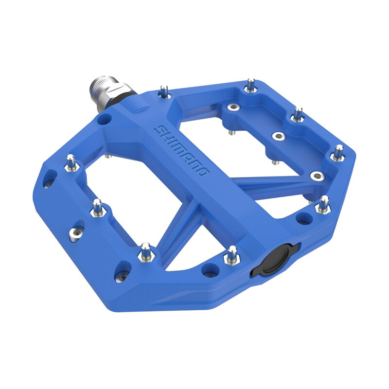 SHIMANO Pedály MTB Flat PD-GR400 modré BMX, DH, slalom