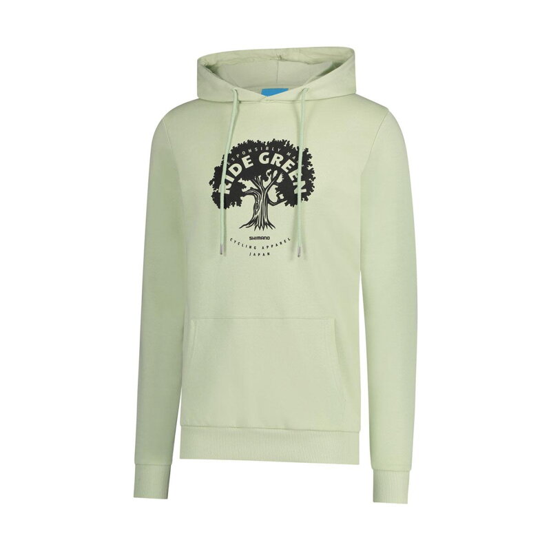 SHIMANO Mikina GRAPHIC HOODIE světle zelená SHIMANO Mikina GRAPHIC HOODIE světle zelená