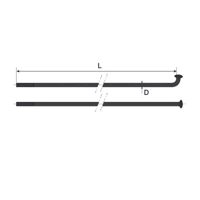 MACH1 Špice Inox Plus 2/270 černé OEM 10ks