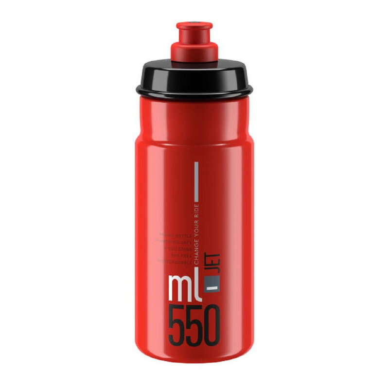 ELITE Láhev JET 550 červená šedé logo