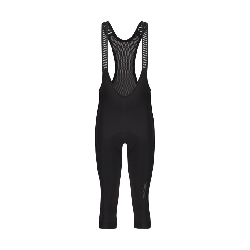 SHIMANO Kalhoty VERTEX KNICKERS 3/4 zateplené s kšandami černé SHIMANO Kalhoty VERTEX KNICKERS 3/4 zateplené s kšandami černé