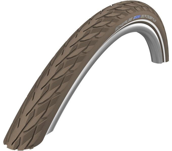SCHWALBE Plášť DELTA CRUISER PLUS (37-622) 28x1.40 700x35C Active 50EPI PunctureGuard 775g Hnědý reflex