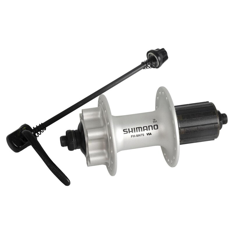 SHIMANO Náboj zadný M475 32 dier strieborný SHIMANO Náboj zadný M475 32 dier strieborný