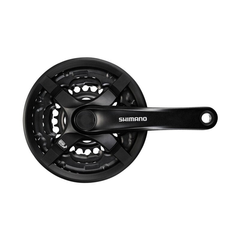 SHIMANO Stred TY501 170mm 42/34/24z. 6/7/8-k. čierny s krytom