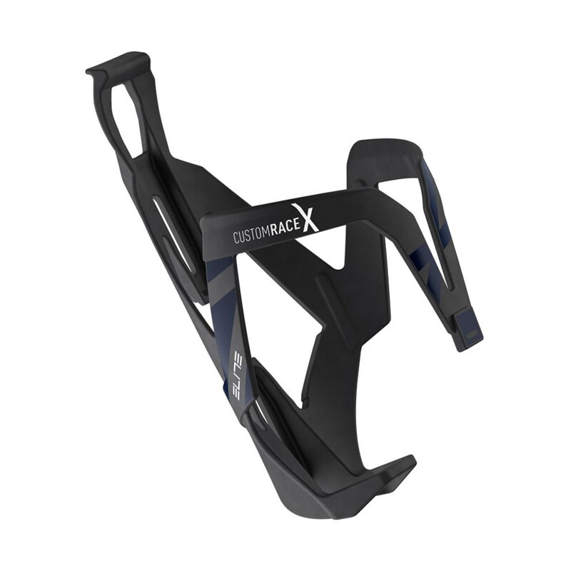 ELITE Košík CUSTOM RACE X černý matný modrá grafika