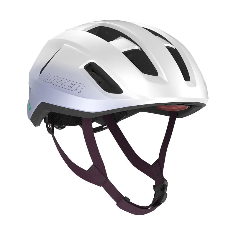 LAZER Přilba SPHERE KinetiCore bílo/fialová /Vel:L 58-61