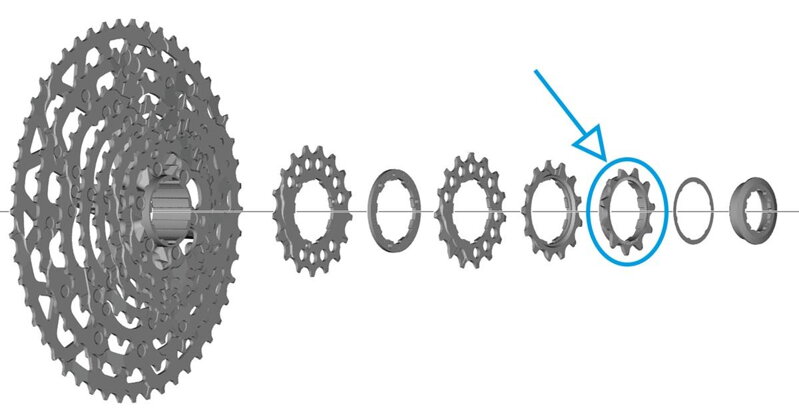SHIMANO CS-LG700 Pastorek 11z. pro Linkglide SHIMANO CS-LG700 Pastorek 11z. pro Linkglide