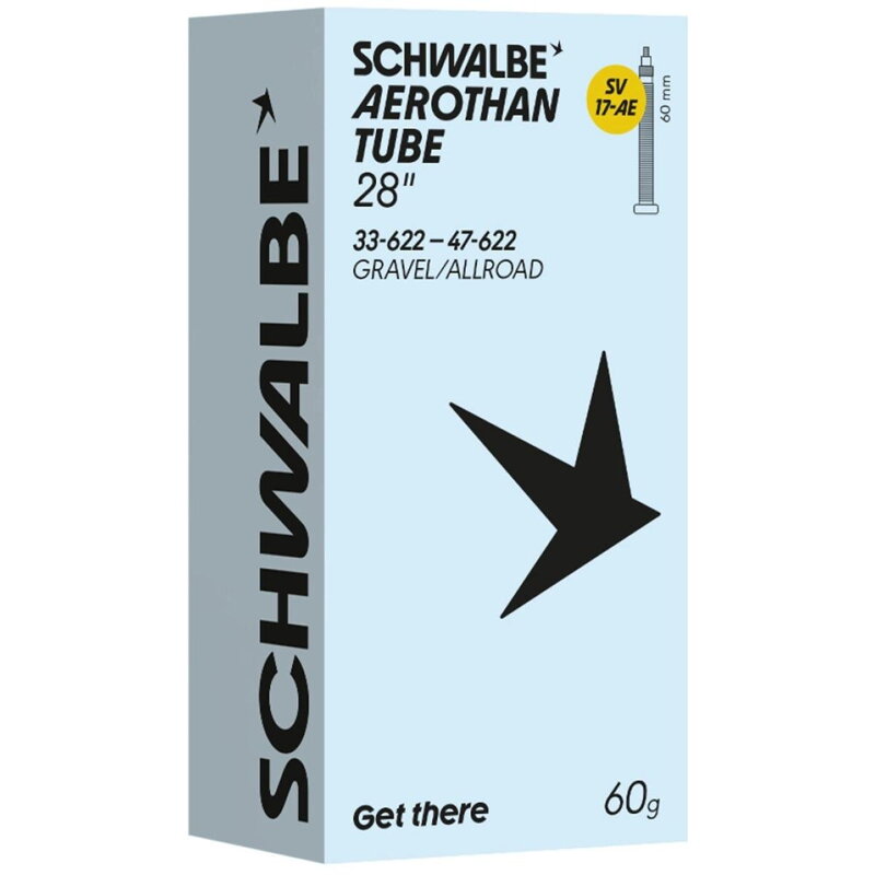 SCHWALBE Duša AEROTHAN TUBE SV17-AE (33/47-622) FV 60mm 60g TPU