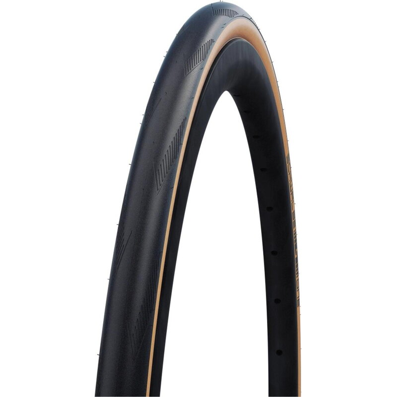 SCHWALBE Plášť ONE 700x30C (30-622) 67EPI 345g TLE Perf RaceGuard Addix hnedý bok skladací