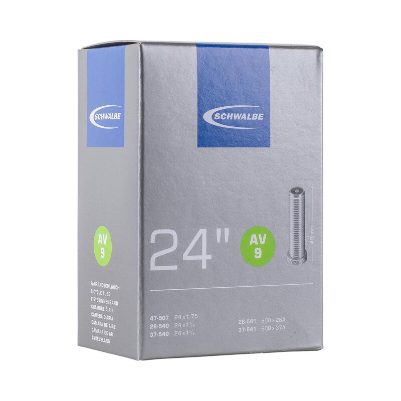 SCHWALBE Duše AV9 24x1 1/8/1.75 40mm (28/47-507/541) 130g
