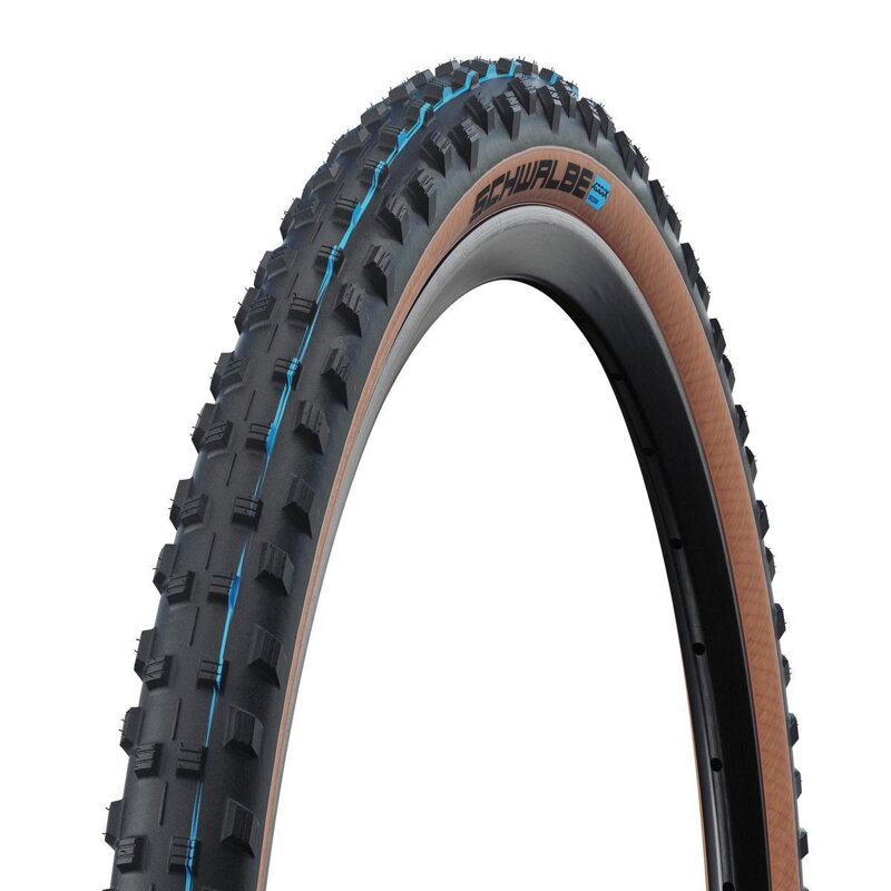 SCHWALBE Plášť DIRTY DAN 29x2.00 (50-622) 67EPI 710g TLE Evo Super Race Addix SpeedGrip hnedý bok skladací