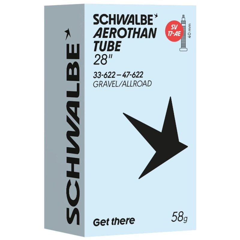 SCHWALBE Duša AEROTHAN TUBE SV17-AE (33/47-622) FV 40mm 58g TPU