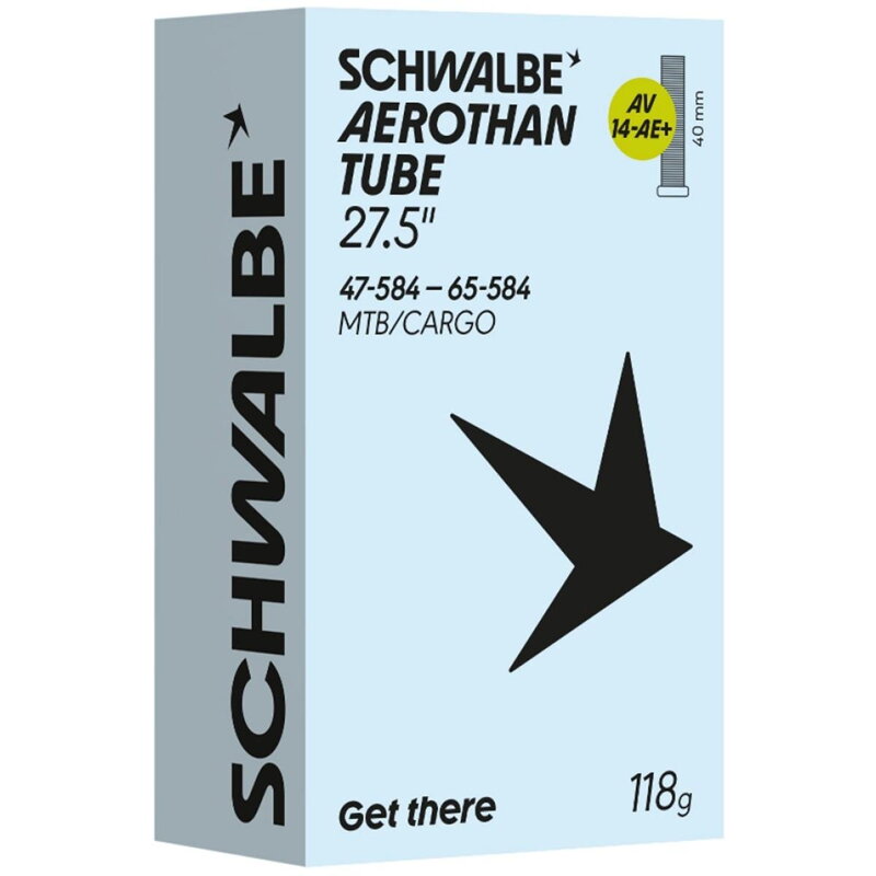 SCHWALBE Duša AEROTHAN TUBE AV14-AE+ (47/65-584) AV 40mm 118g TPU