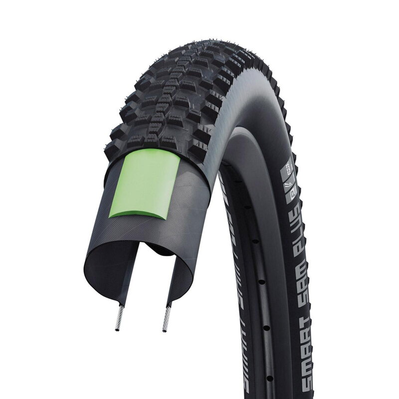 SCHWALBE Plášť SMART SAM PLUS (54-559) 26x2.10 Performance 67EPI GreenGuard 895g Černý