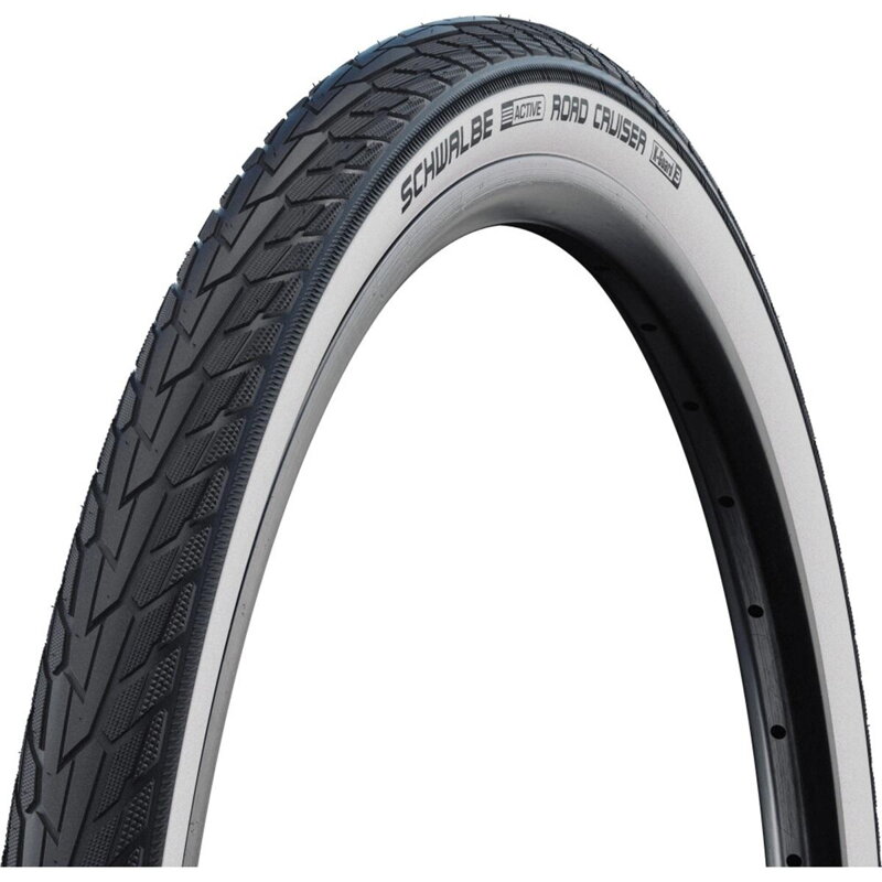 SCHWALBE Plášť ROAD CRUISER (47-622) 28x1.75 Active 50EPI K-Guard 800g Bílý bok Green