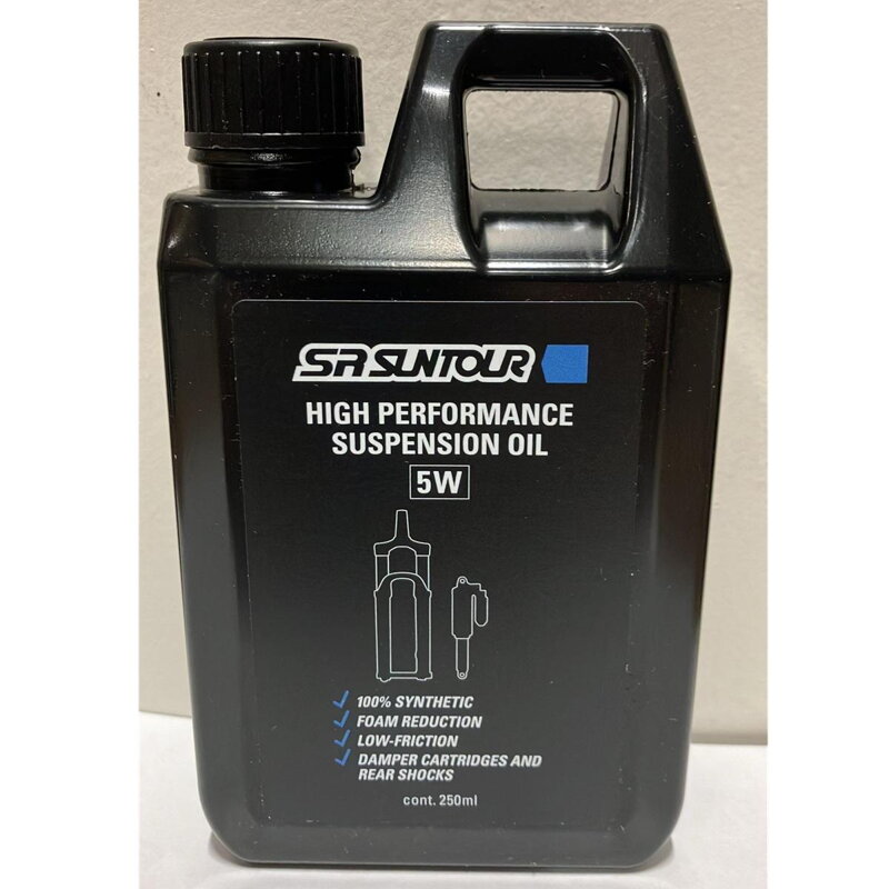 SR SUNTOUR Olej do vidlice HIGH PERFORMANCE SUSPENSION OIL WT5 250 ml