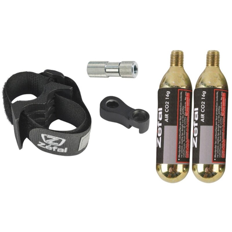 ZÉFAL Držák UNIVERSAL + 2× CO2 bombička 16 g se závitem