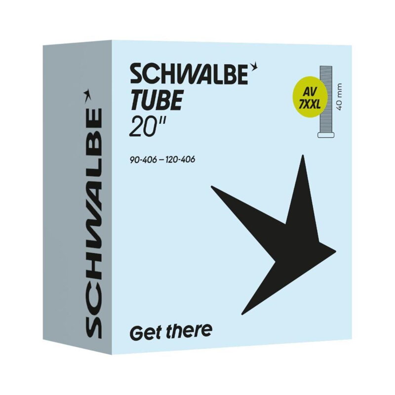 SCHWALBE Duša AV7XXL (90/120-406) 20x3.50–4.75 AV 40mm 310g